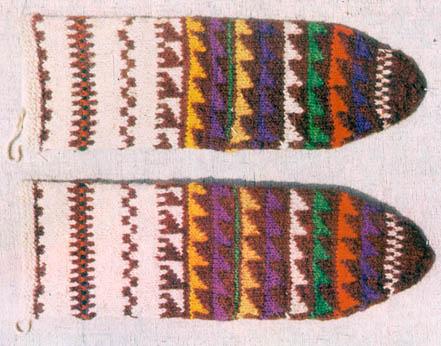 Knitted Socks, Triangle Pattern, Nigde